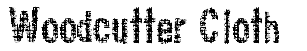 Woodcutter Cloth font preview